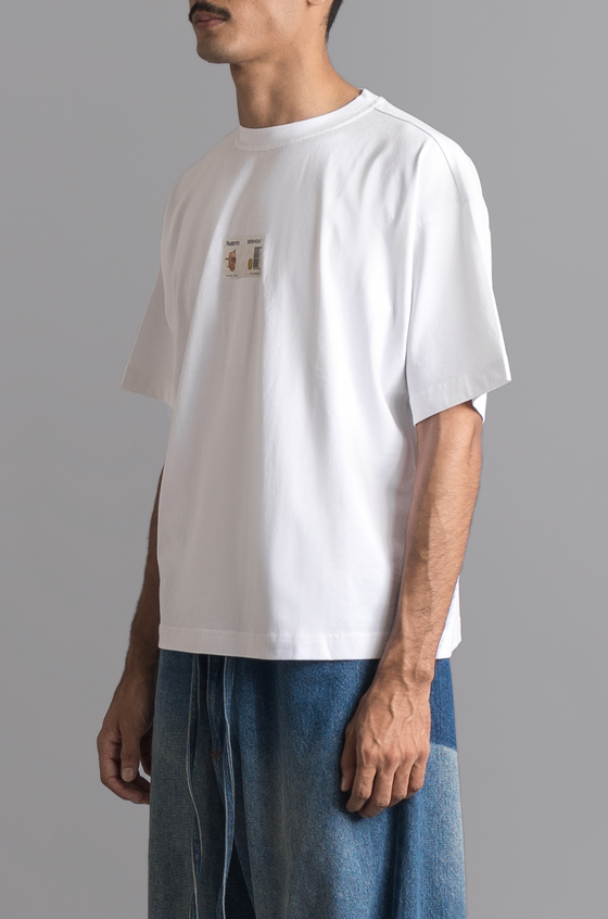 'Behaviour' ID card T-shirt (White)