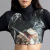 'Garbage' Second skin crop top 2.0 (Black)