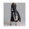 'Garbage' Gathered waist skirt (Black)