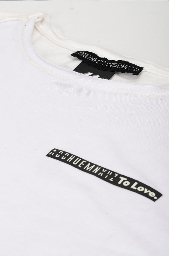 To Love Sleeveless T-shirt (White)