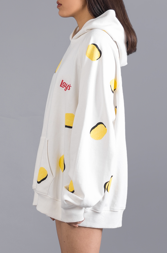 Lay's x HUEMN Hoodie (White)