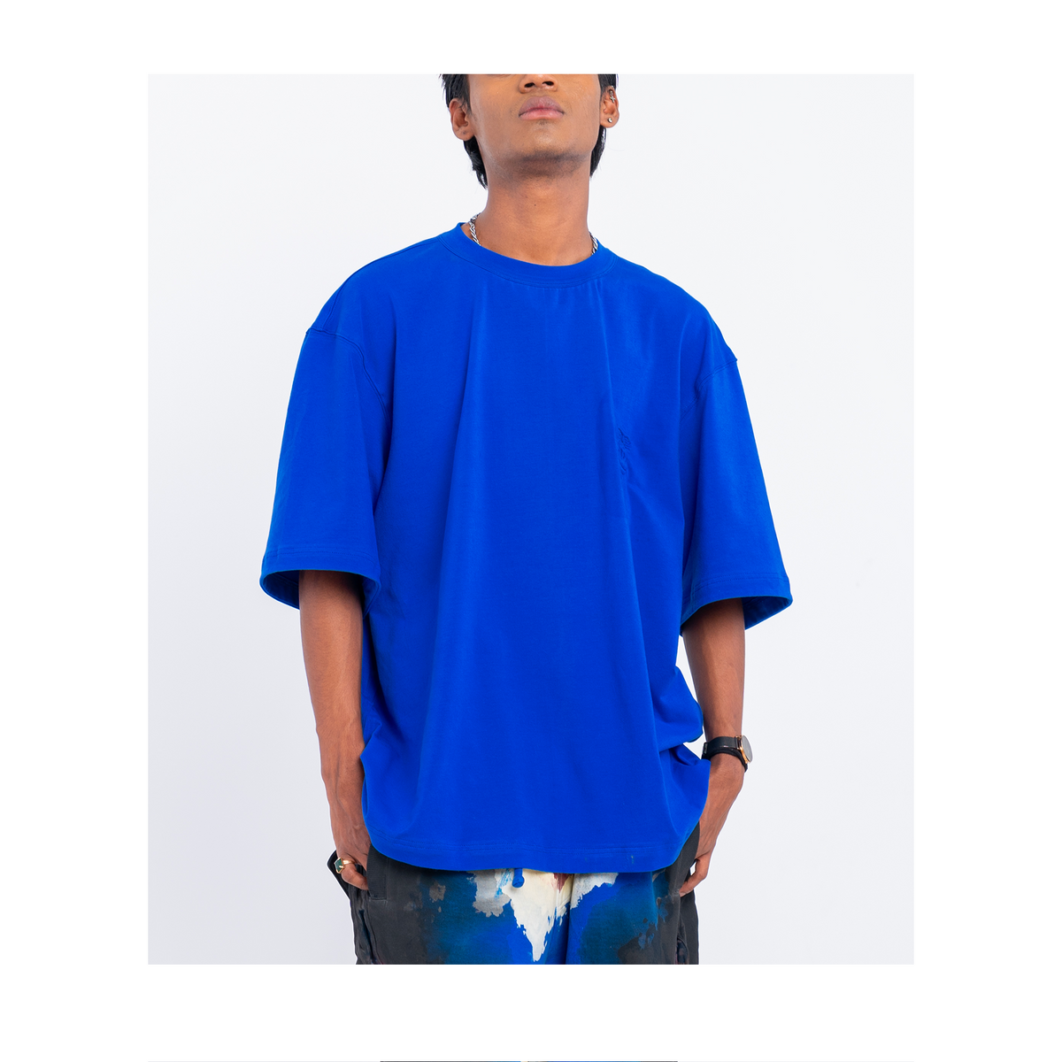 Huemn Evolution Gorilla Insignia T-Shirt (Blue) – HUEMN