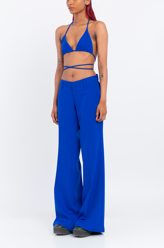 The New World Low Waist Trousers (Blue)