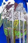 Handcrafted 'Mountains' Blazer (Blue)
