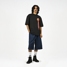 Hand-embroidered floral t-shirt