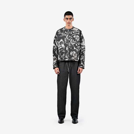 Dead bouquet puffer jacket