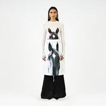  Horse printed cotton skirt