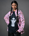 The Girl with the Braids portrait t-shirt - Black