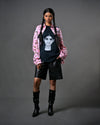 The Girl with the Braids portrait t-shirt - Black
