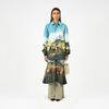 Open fields printed cotton shirt