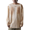 Oversized unisex mud-washed full sleeve t-shirt (White)