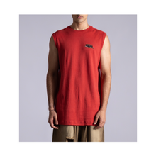  'The Ranch' Sleeveless T-shirt (Crimson)