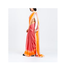  The Racer Stripe Sari (Blush Pink)