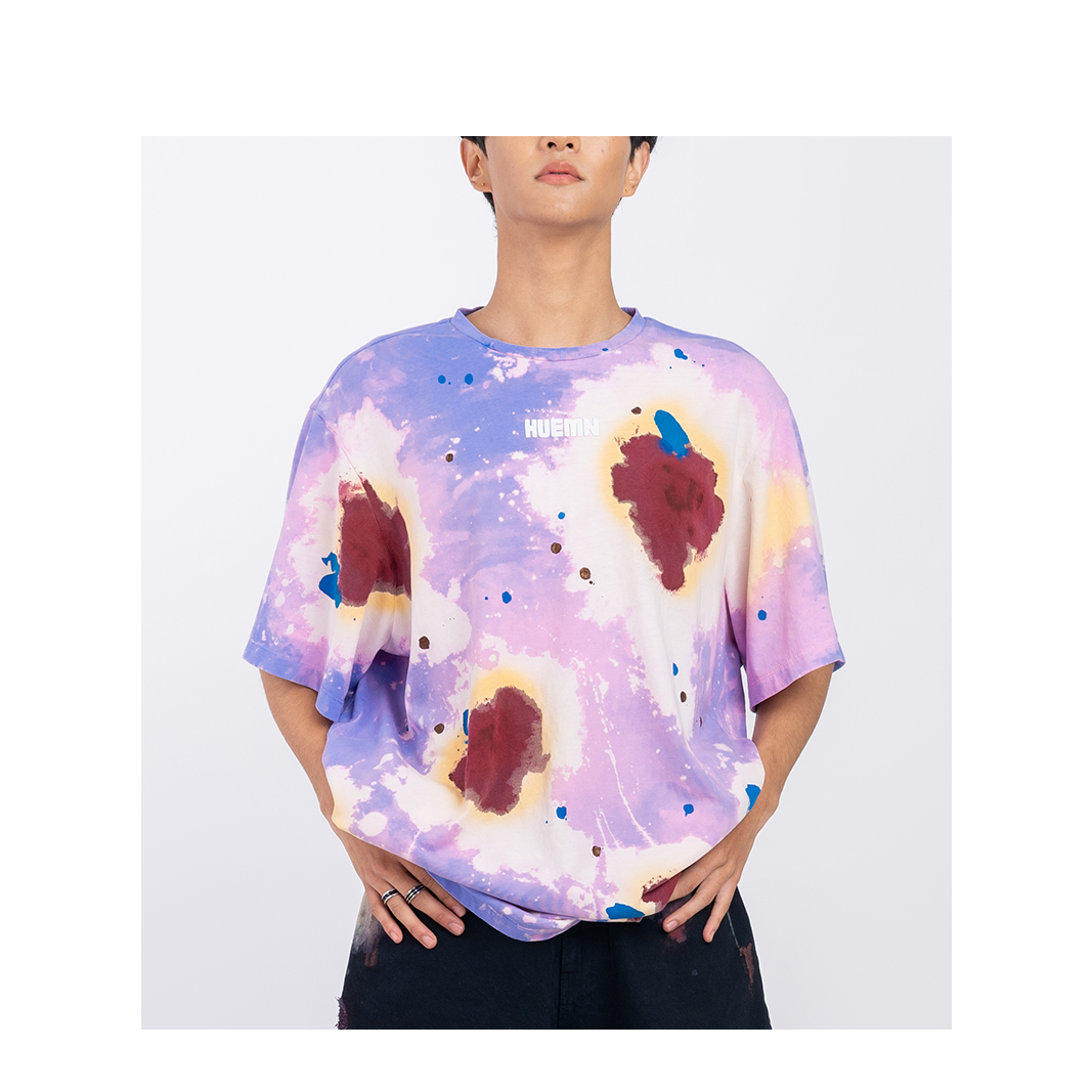Huemn Blood Washed T-Shirt (Lilac) – HUEMN