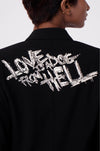 Handcrafted 'Love Is A Dog From Hell' Blazer