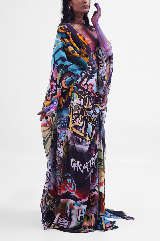 Graffiti Hybrid Sari-Pants