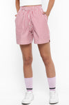 Huemn Gorilla Insignia Striped Shorts (Flamingo Pink)