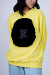 Huemn Classic Handmade Gorilla Sweatshirt (Lemon Yellow)