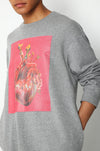 'Birth of a heart' print sweatshirt
