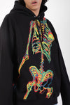 Handcrafted 'Thermochromic Skeleton' Hoodie