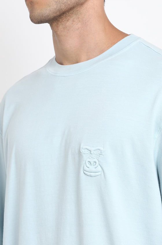 Huemn Evolution Gorilla Insignia T-Shirt (Powder Blue)