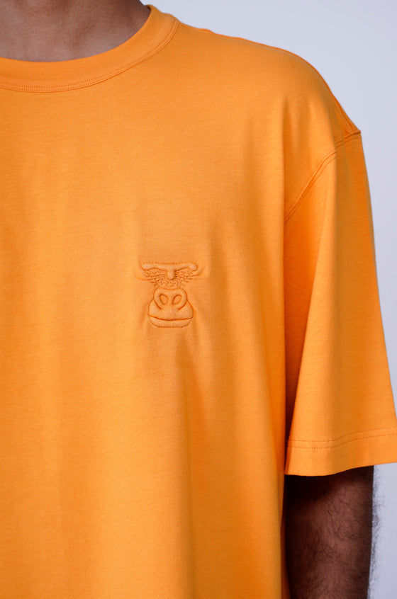 Huemn Evolution Gorilla Insignia T-Shirt (Tangerine)