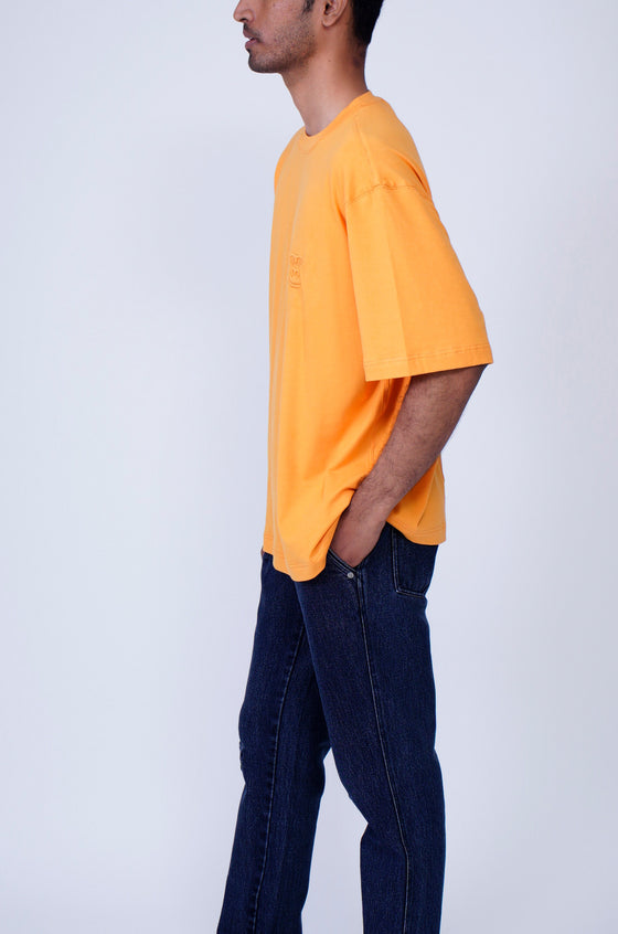 Huemn Evolution Gorilla Insignia T-Shirt (Tangerine)