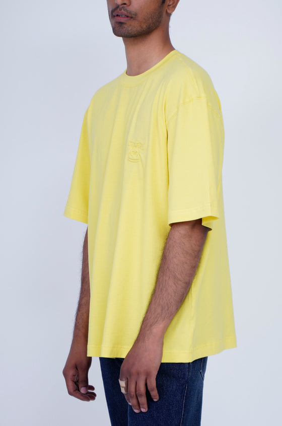 Huemn Evolution Gorilla Insignia T-Shirt (Lemon Yellow)