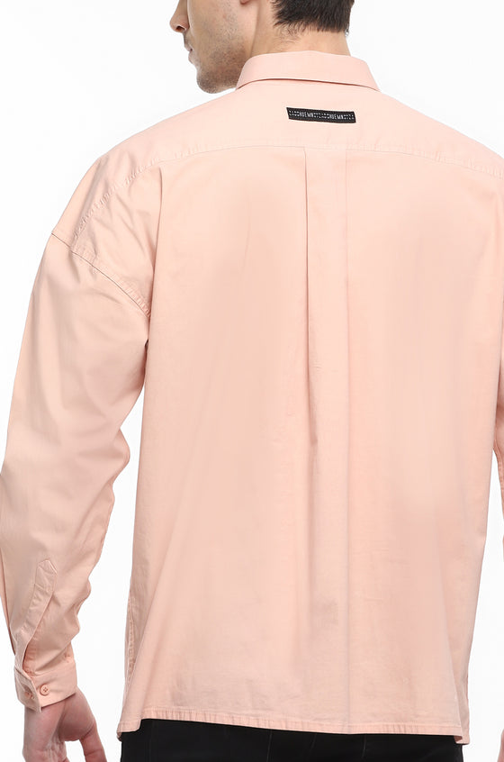 Huemn Gorilla Insignia Oversized Shirt (Blush)