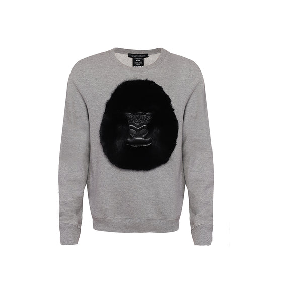 Huemn Classic Handmade Gorilla Sweatshirt (Grey)